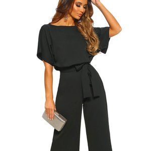 Belted Romper (Black)